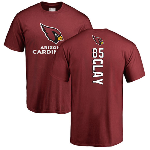 Arizona Cardinals Men Maroon Charles Clay Backer NFL Football #85 T Shirt